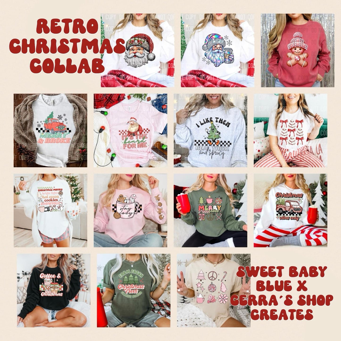 Christmas collab w/ Cerra's Shop Creates- 14 PNG files- PNG file- Digital Download