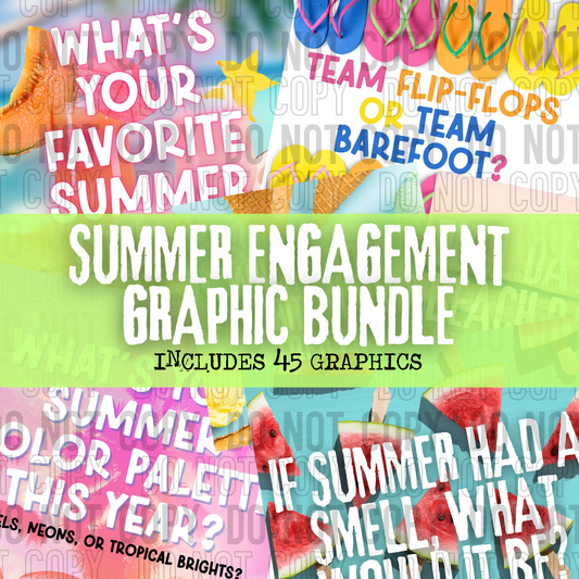 Summer engagement bundle - 2025- PNG file- Digital Download