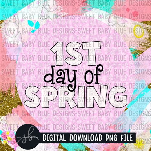 1st day of Spring - Interactive post- PNG file- Digital Download