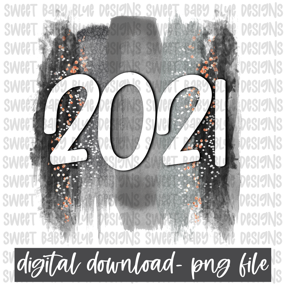 2021- Brush- PNG file- Digital Download