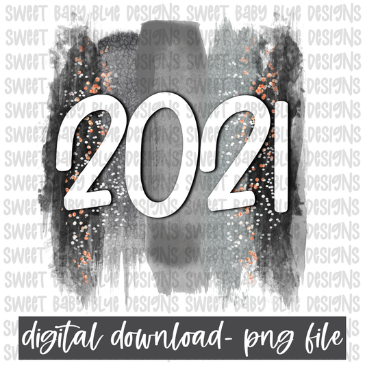 2021- Brush- PNG file- Digital Download