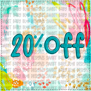 20% off- Interactive Post- PNG file- Digital Download