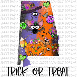 Alabama Trick or treat- Halloween- PNG file- Digital Download