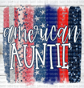 American auntie- PNG file- Digital Download