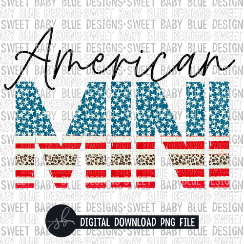 American mini- 4th Letters- Summer- 4th of July- 2022- PNG file- Digital Download