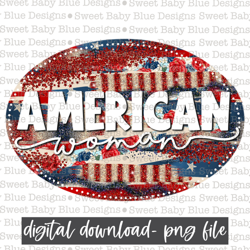 American woman- Summer- 2021- PNG file- Digital Download