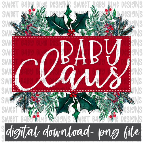 Baby Claus- Christmas- PNG file- Digital Download