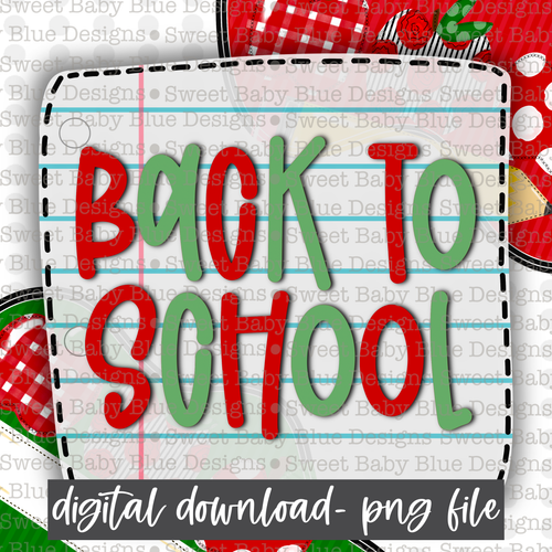 Back to school- Interactive post- School- 2021- PNG file- Digital Download