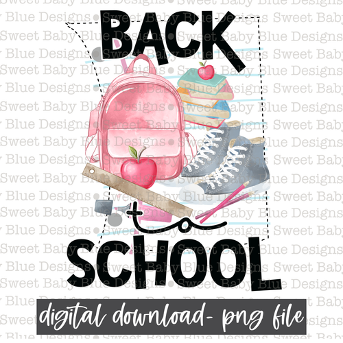 Back to school- 2021- PNG file- Digital Download