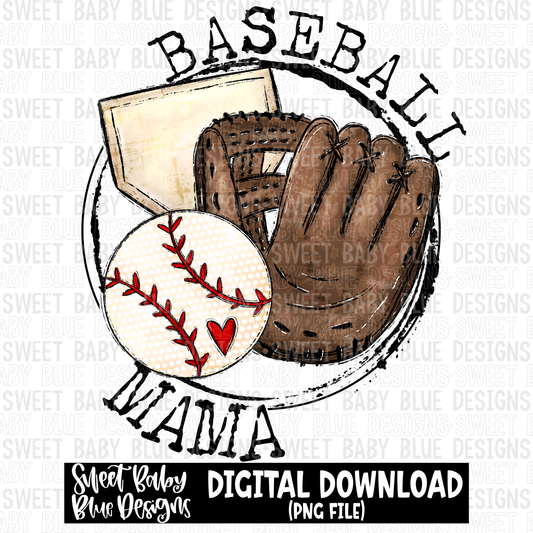 Baseball mama- 2023 - PNG file- Digital Download