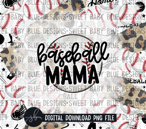 Baseball mama- Brush- 20 oz. skinny tumbler- 2022 -PNG file- Digital Download
