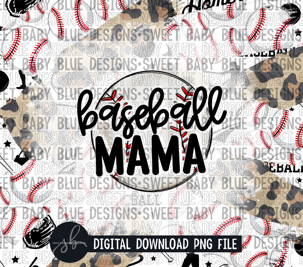 Baseball mama- Brush- 20 oz. skinny tumbler- 2022 -PNG file- Digital Download