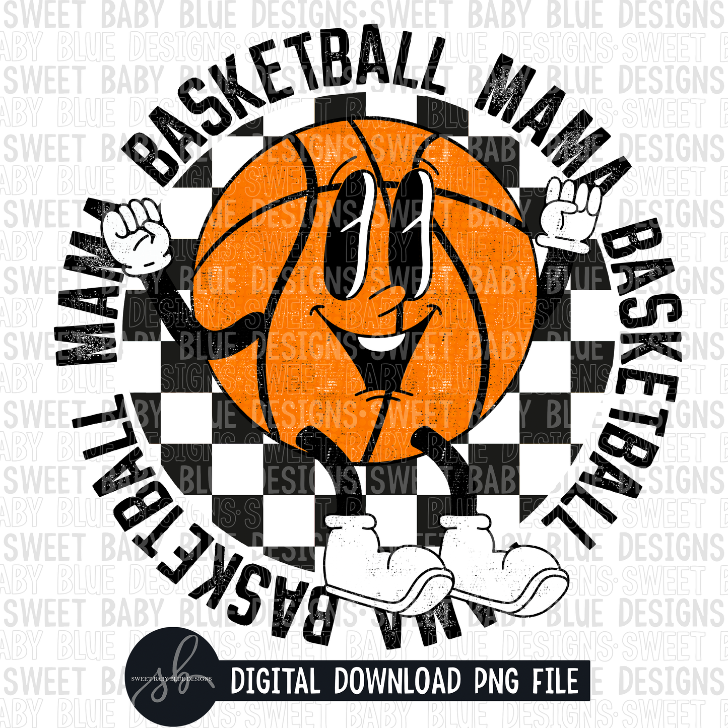 Basketball mama- Basketball cartoon- 2022- PNG file- Digital Download