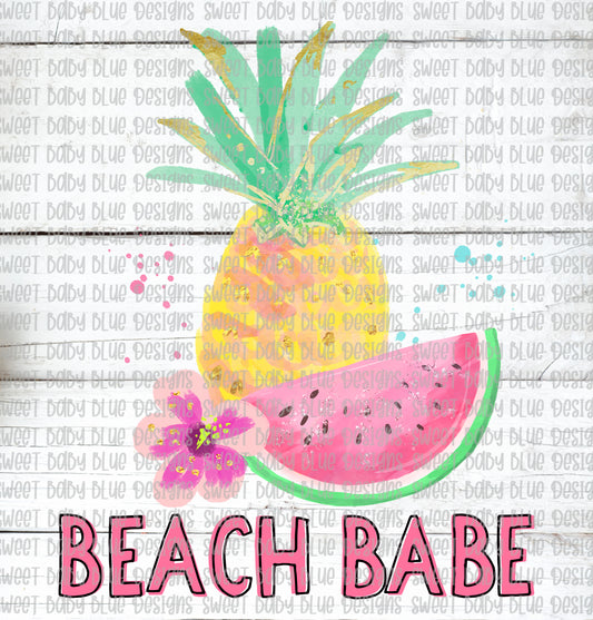 Beach Babe- PNG file- Digital Download