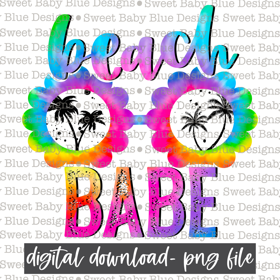 Beach babe- Summer- 2021- PNG file- Digital Download