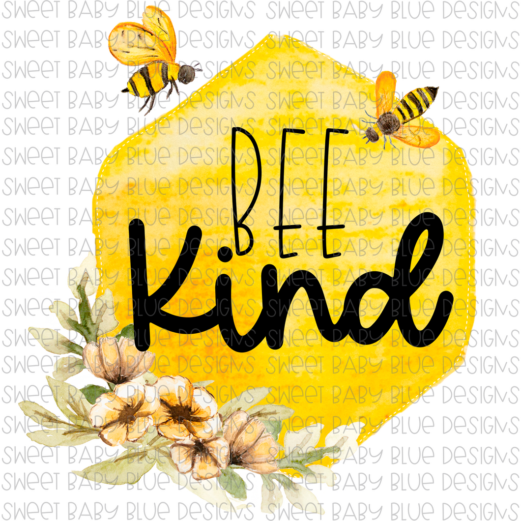Bee Kind- PNG file- Digital Download
