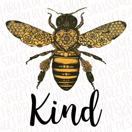 Bee Kind PNG file- Digital Download