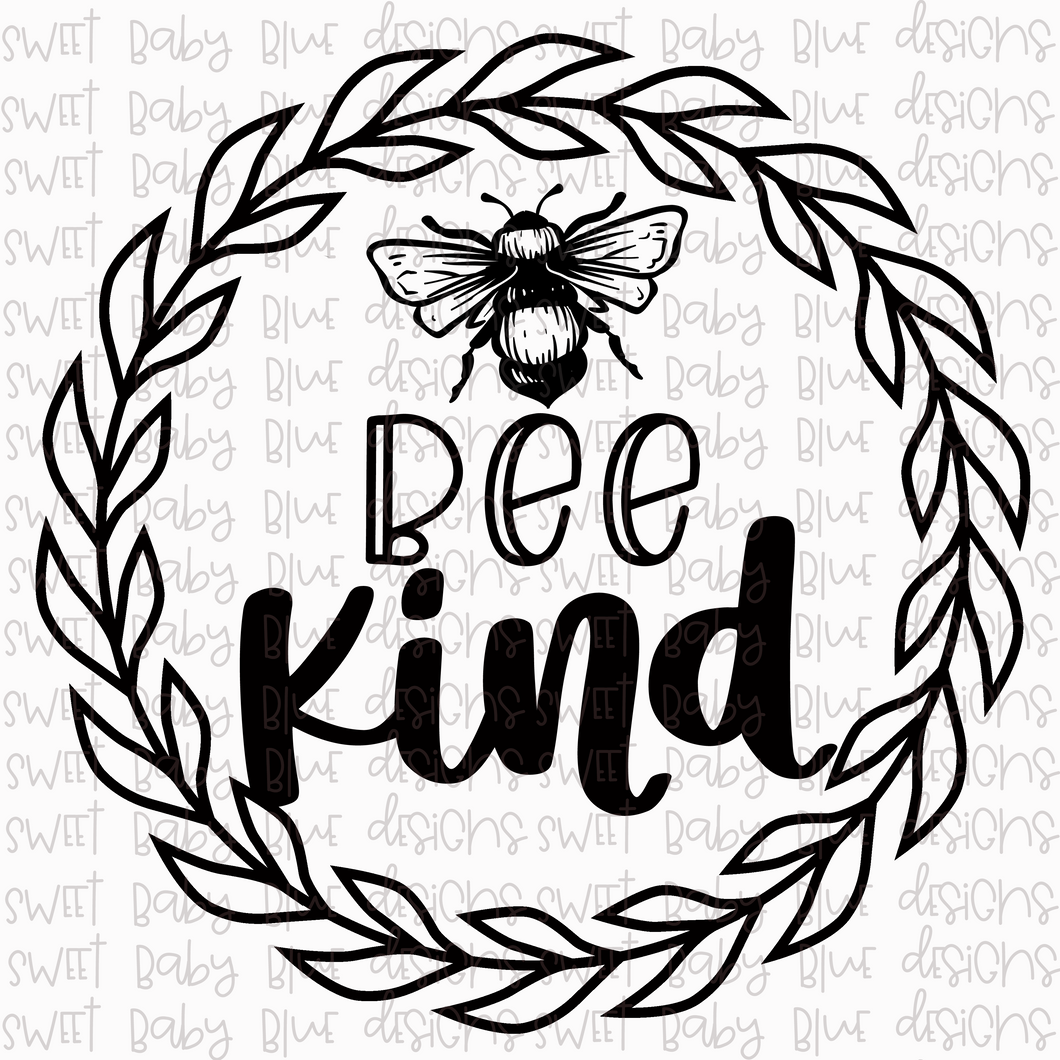 Bee kind- PNG file- Digital Download