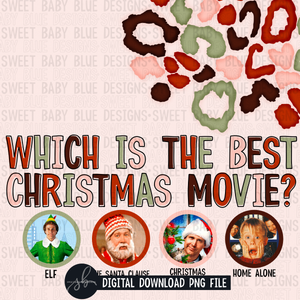 Best Christmas movie- Interactive post- 2022- PNG file- Digital Download