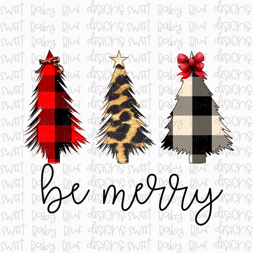Be Merry- Christmas- PNG file- Digital Download