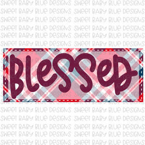 Blessed- Fall- PNG file- Digital Download