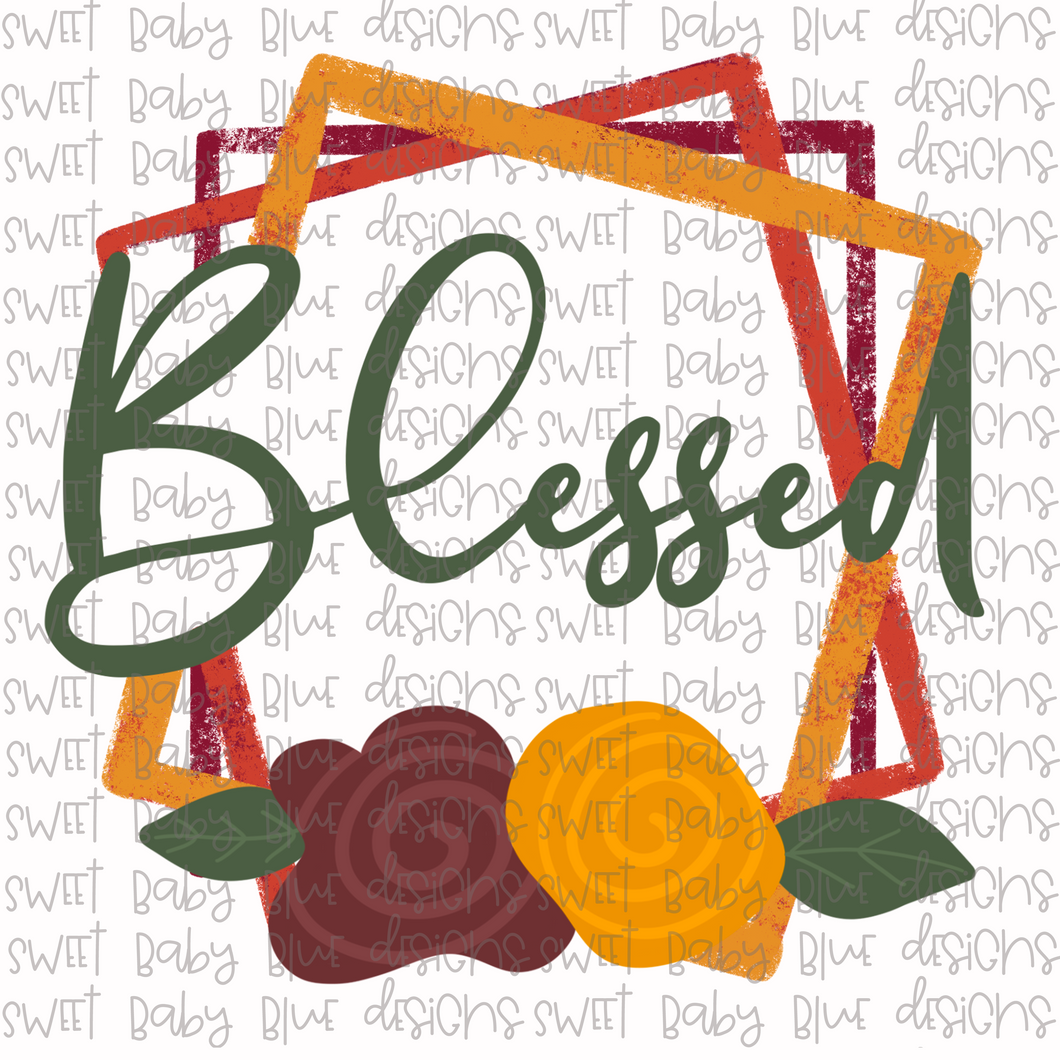 Blessed- PNG file- Digital Download