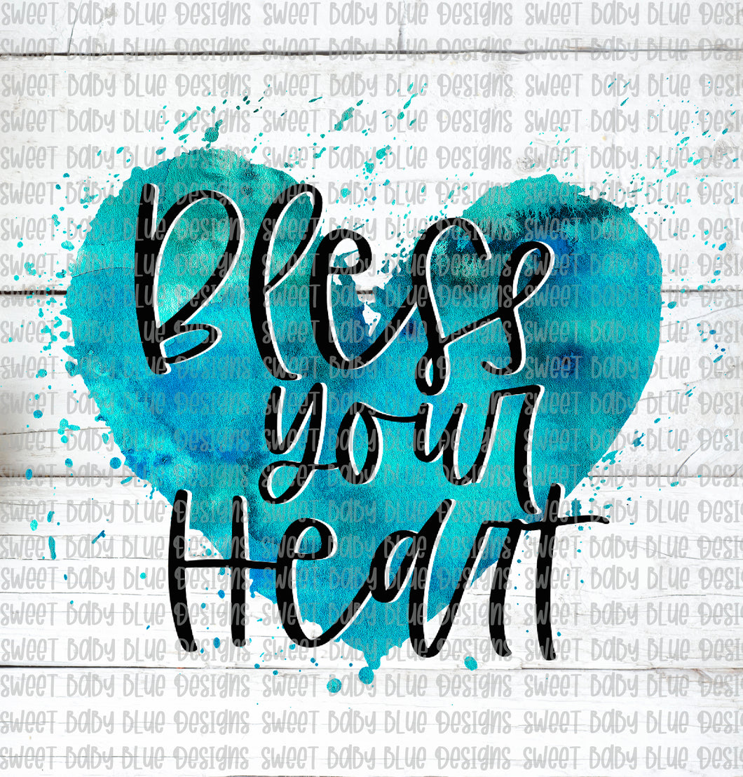 Bless your heart- PNG file- Digital Download