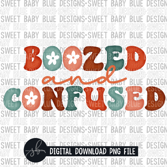 Boozed and confused- 2022 - PNG file- Digital Download
