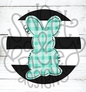 Bunny- Stripe- PNG file- Digital Download