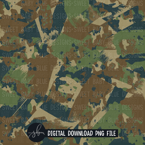 Camo brushstroke- Digital paper - 2022 -PNG file- Digital Download