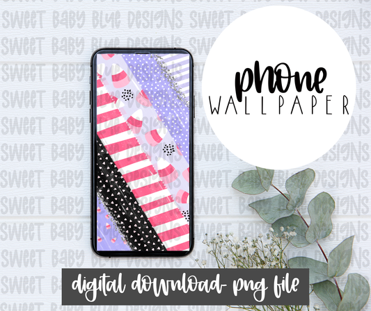 Candy Corn Brush- Phone Wallpaper- PNG file- Digital Download