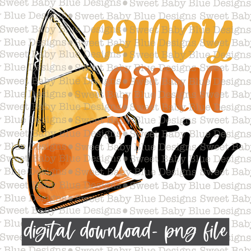 Candy corn cutie- Halloween- Fall - 2021- PNG file- Digital Download