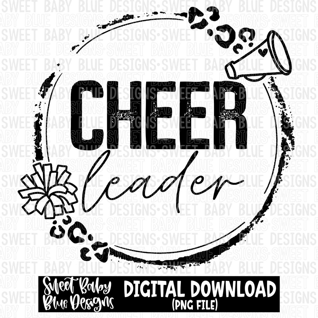Cheerleader- Single color- 2023 - PNG file- Digital Download