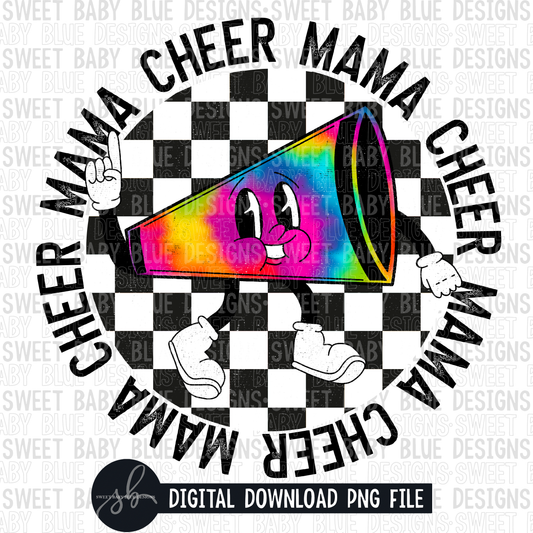 Cheer mama- Cheer cartoon- 2022- PNG file- Digital Download