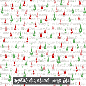 Christmas tree Digital paper- 2021- PNG file- Digital Download