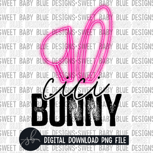 Cici bunny- Easter- 2022 -PNG file- Digital Download