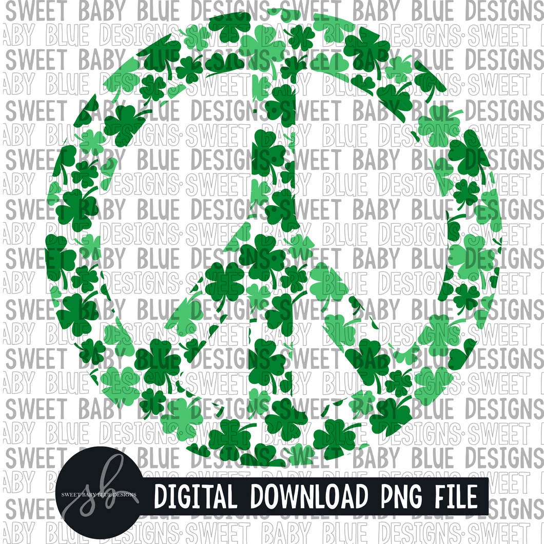 Clover peace- 2022 - PNG file- Digital Download