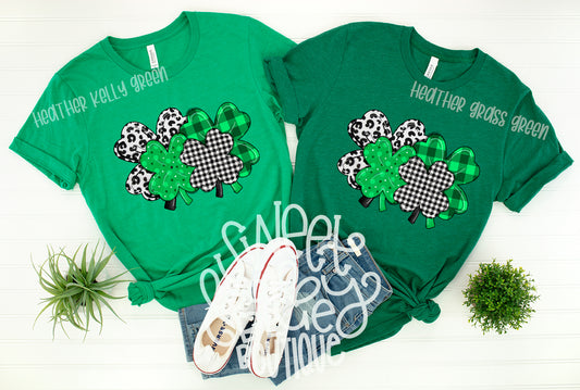 Clovers- St. Patrick's Day- Short Sleeve Shirt