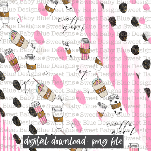 Coffee brush Digital paper- 2021- PNG file- Digital Download