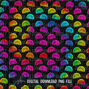 Colorful rainbow- Digital paper - 2022 -PNG file- Digital Download