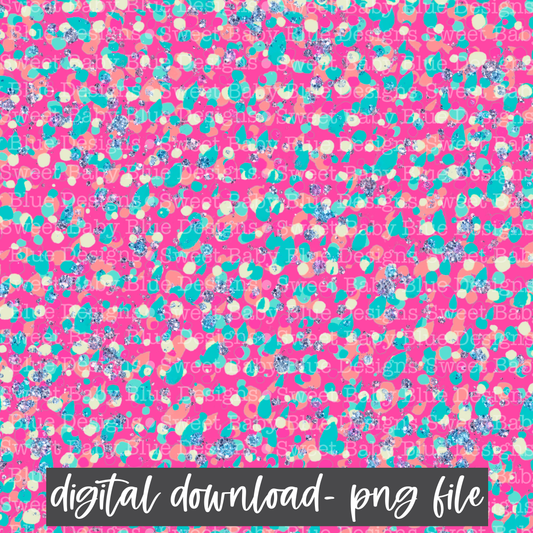 Confetti- Digital Paper- PNG file- Digital Download