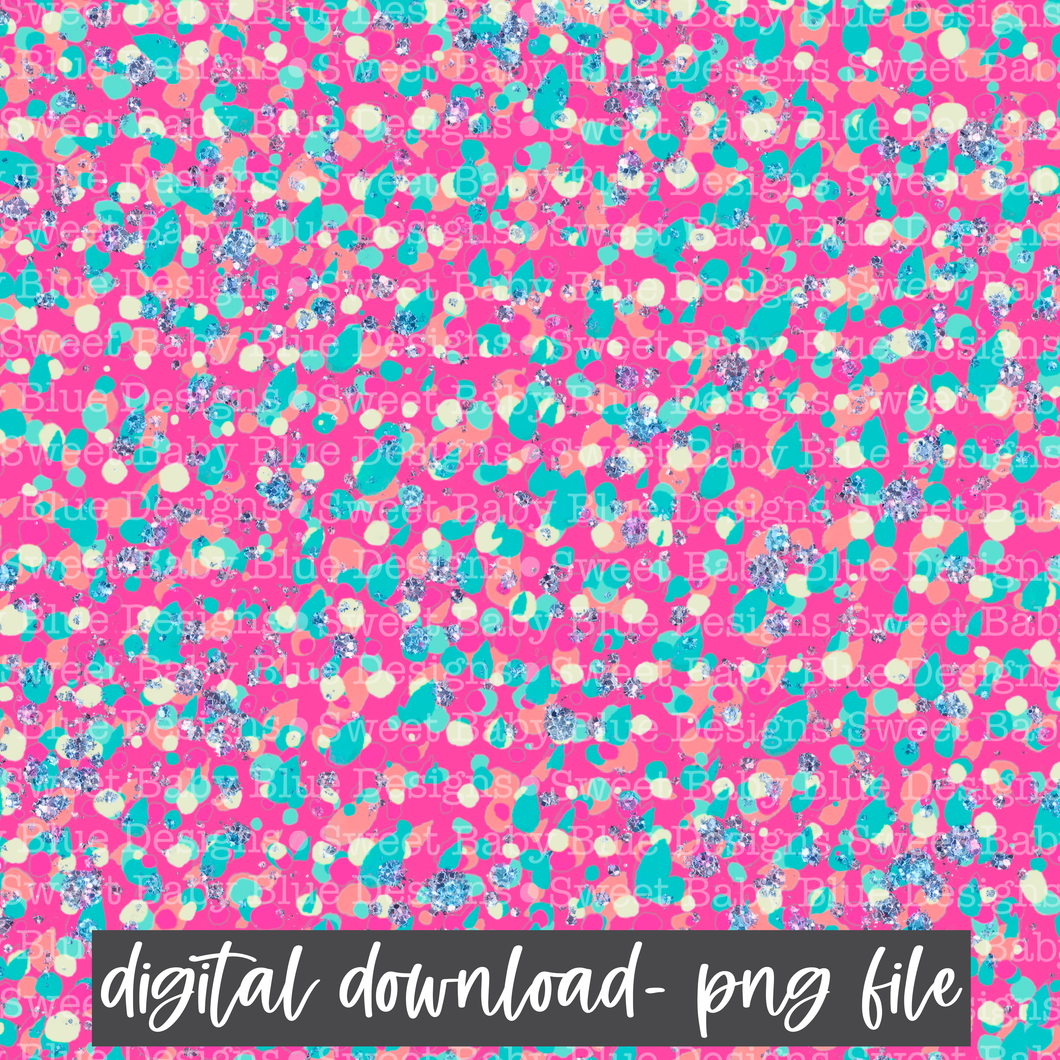 Confetti- Digital Paper- PNG file- Digital Download