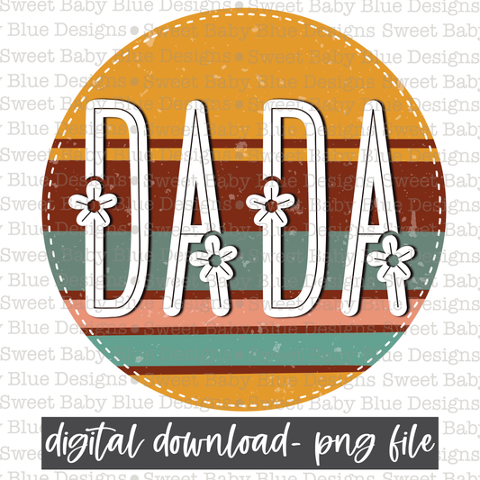 Dada- Retro circle - 2021 - PNG file- Digital Download