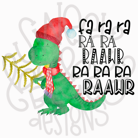 Dinosaur- Holiday- PNG file- Digital Download