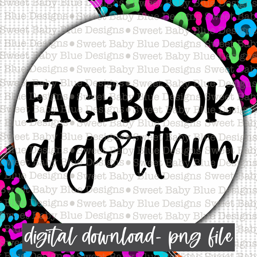 Facebook algorithm- Leopard- Interactive post- 2021- PNG file- Digital Download