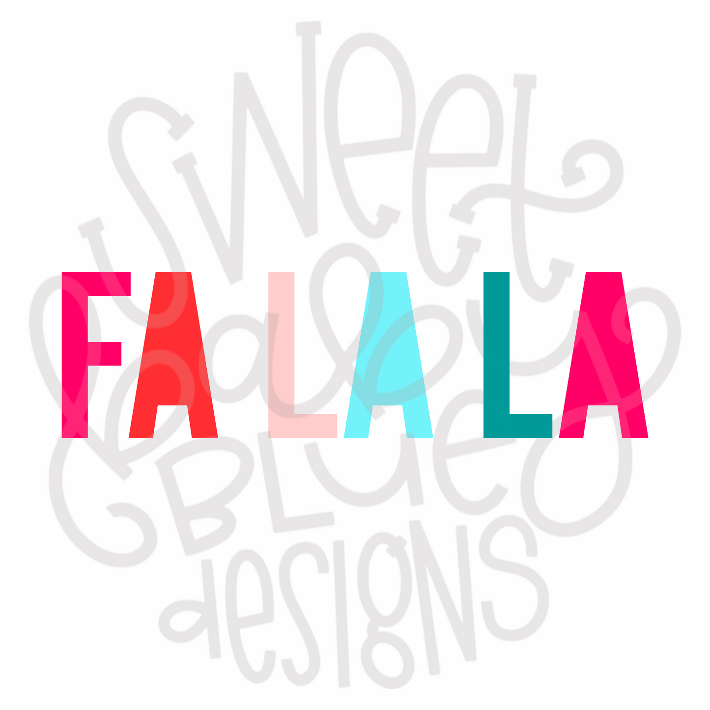 Fa La La- Christmas - PNG file- Digital Download
