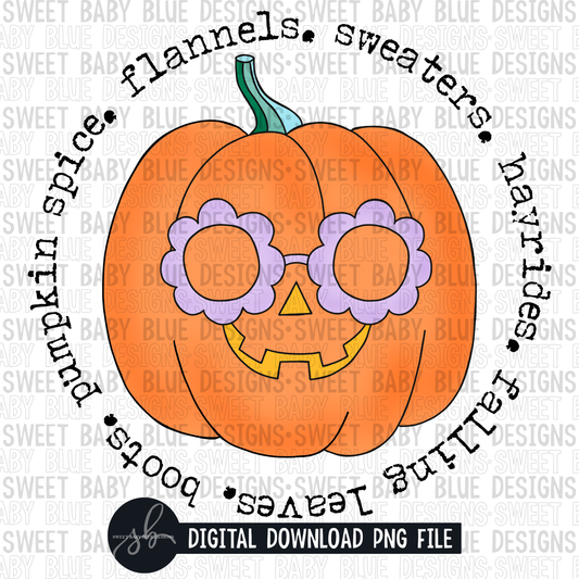 Flannels sweaters hayrides falling leaves boots pumpkin spice- Fall- Groovy pumpkin- Retro- 2022 - PNG file- Digital Download