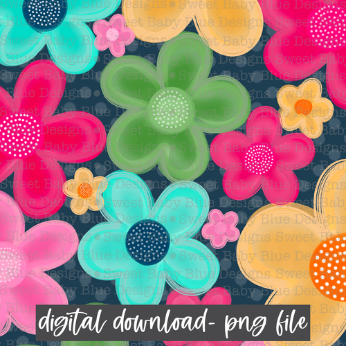 Flower Digital paper- 2021- PNG file- Digital Download