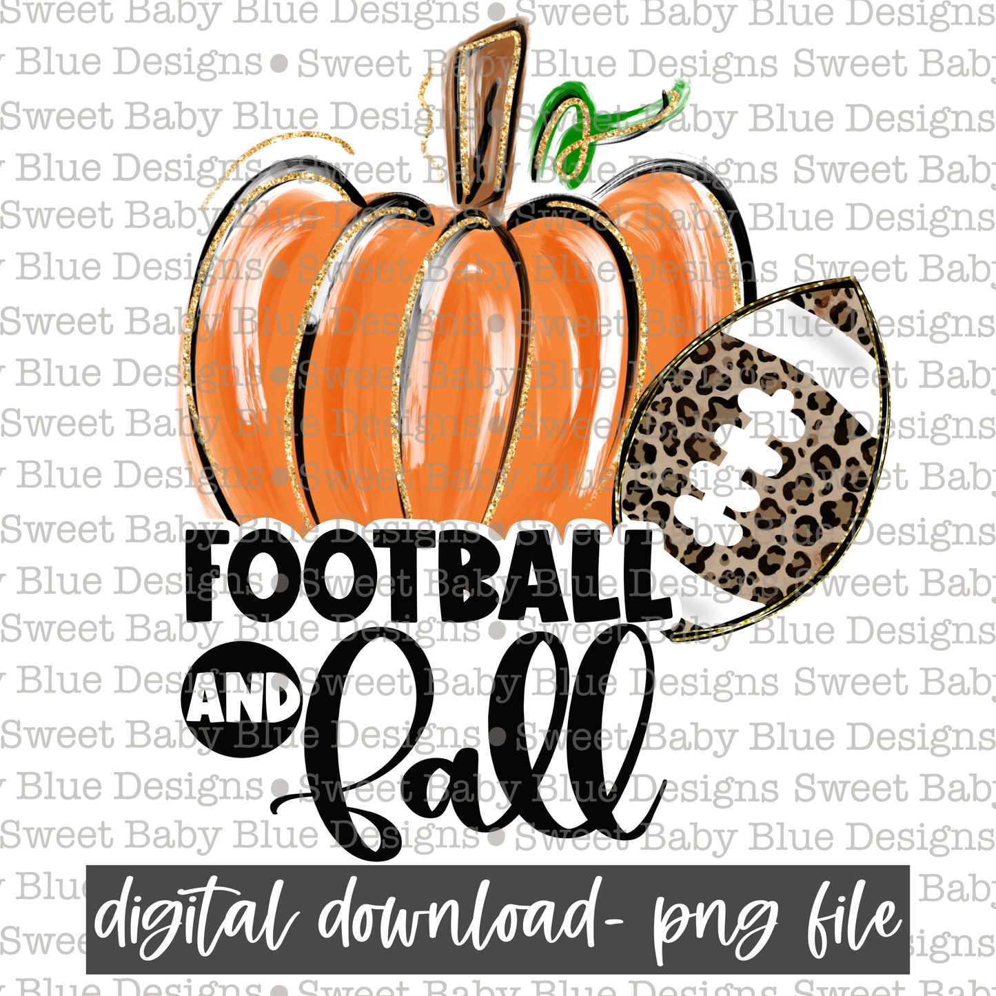 Football and Fall- Fall -2021- PNG file- Digital Download