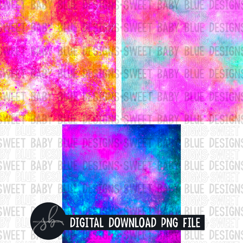 Galaxy digital paper pack- 3 digital papers- Digital paper - 2022 -PNG file- Digital Download